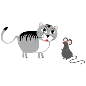 El gato y el ratón hacen vida en común